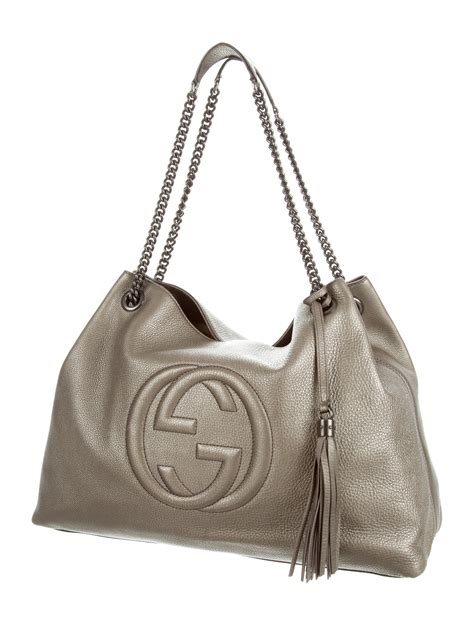 gucci chain detail handbags|Gucci chain shoulder handbags.